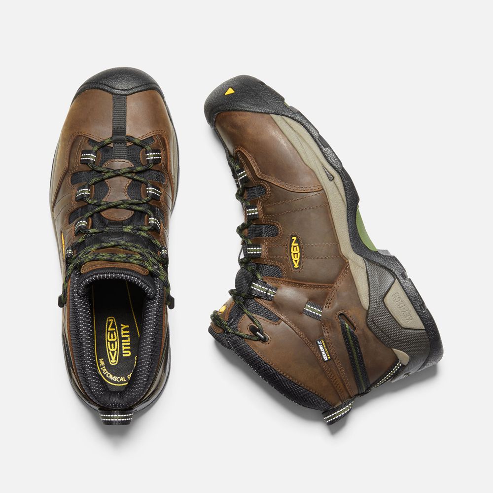 Keen Trekking Bot Erkek Kahverengi - Detroit Xt Waterproof (Steel Toe) - Türkiye JTRG76039